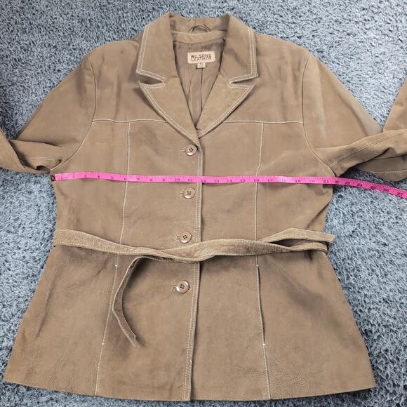 Wilson Leather Jacket Adult Extra Large Brown Suede Button Western Classiccore - Picture 4 of 7